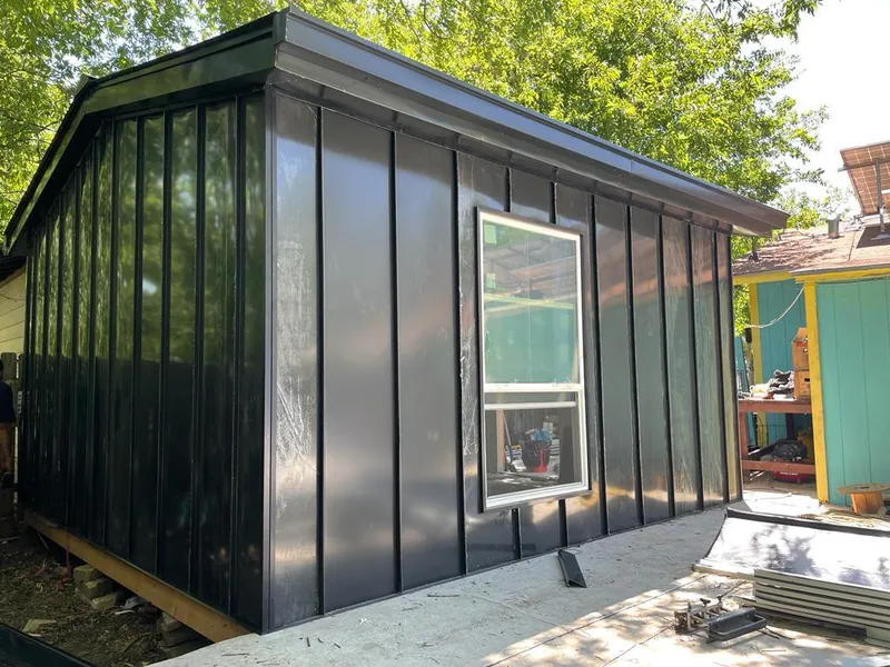 Black standing seam metal wall panels for Metal Roof Installation in Tequesta